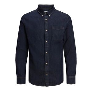 Jack & Jones JPR Brook Premium Dark Wash Denim Button Up Shirt